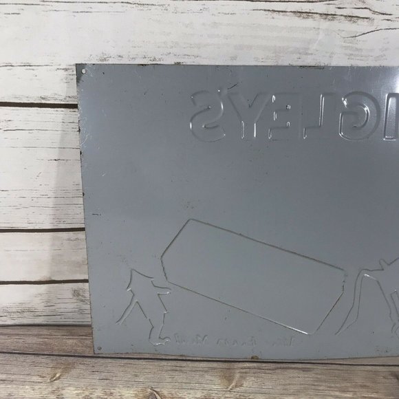 Vintage Wrigley's Double Mint Gum Miss Muffet Thin Sign AAA Sign Co - Picture 7 of 10